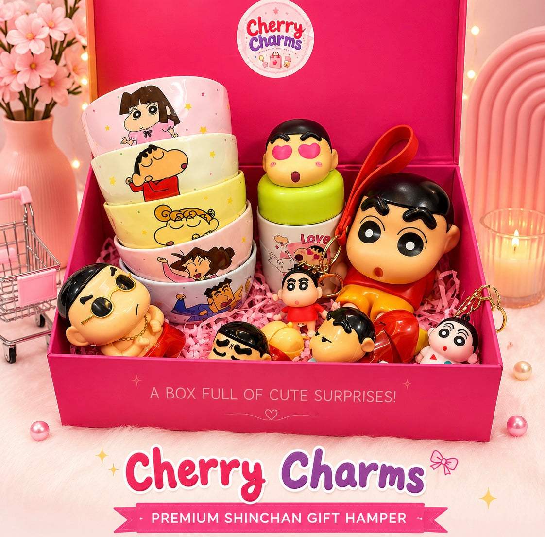 Cherry Charms Premium Shinchan Gift Hamper