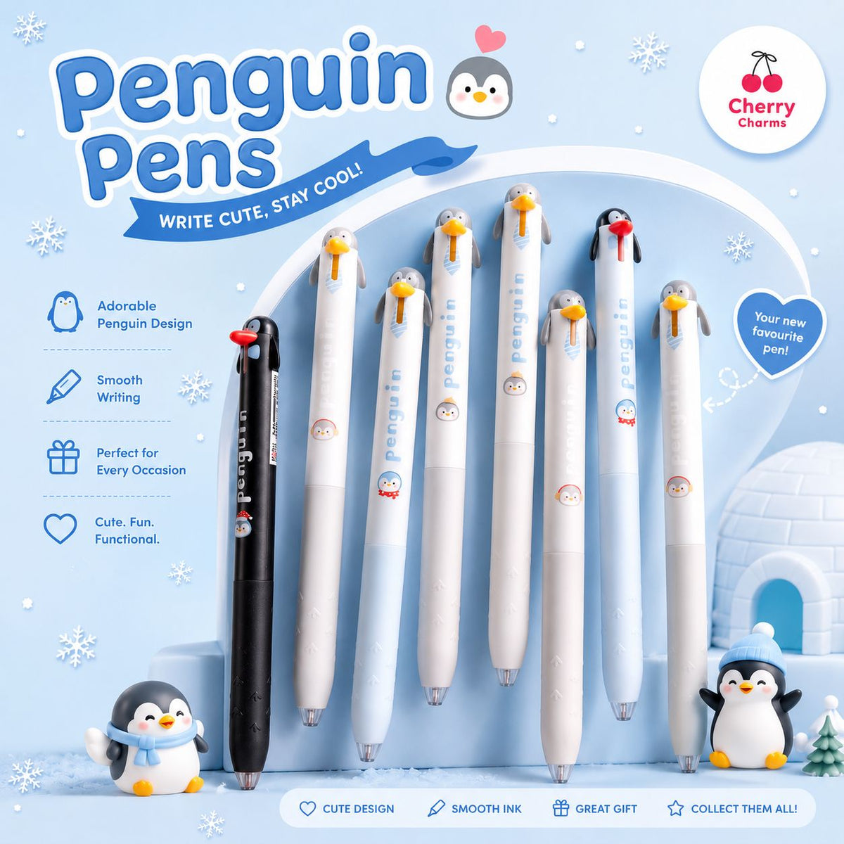 Penguin Pens: Write Cute, Stay Cool!