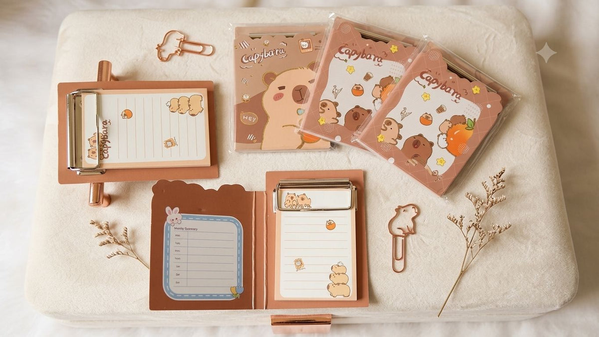 Kawaii Capybara Diary Clipboard