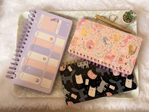 Big Size Pastel Cat Themed Weekly Planner