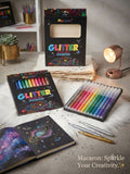 Macaron Glitter Marker Pack of 12