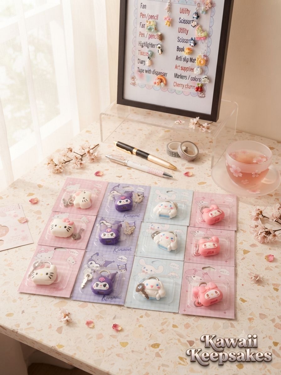 Character Mini Padlock & Key Sets