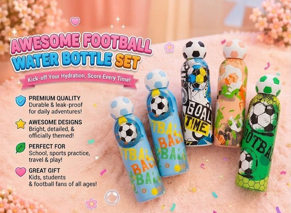 3D Awesome Football Water Bottle Collection