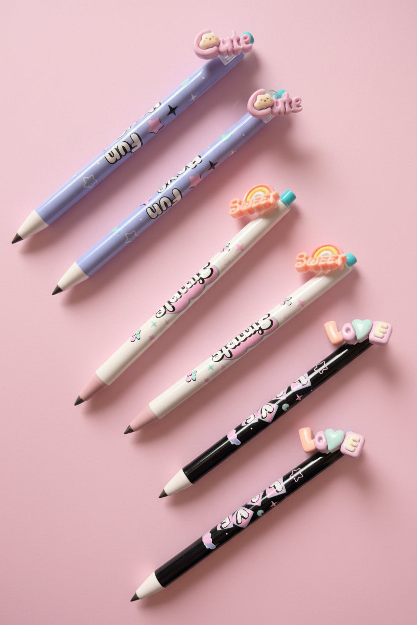 Kawaii Pastel Charm Mechanical Pencils Long Lasting